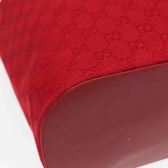 GUCCI GG Canvas Shoulder Bag Red 001 3738 Auth 85971 - Picture 15 of 16